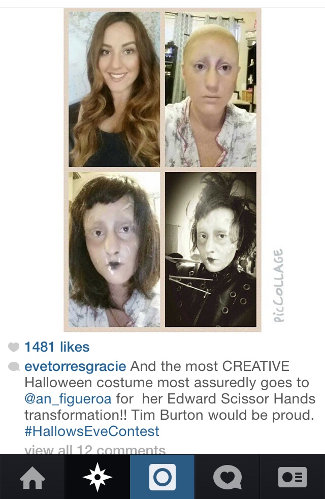 … and the winner of the Instagram #HallowsEveContest is……!